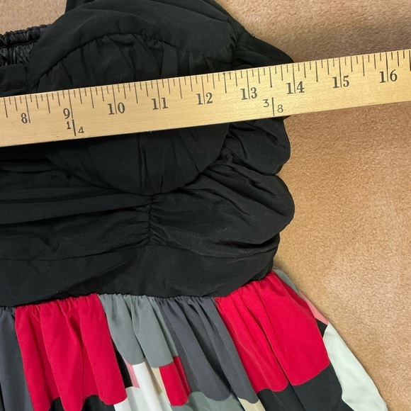 Candie's Black and Red Ruched Dress - Picture 7 of 9